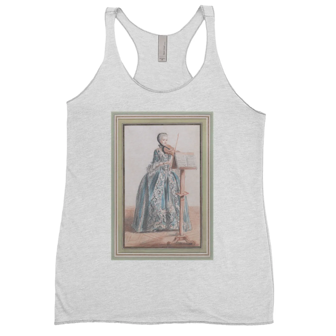 Merchbar Museum Series Ladies' Tank Top | Woman Playing the Violin Merchbar Museum Series Shirt