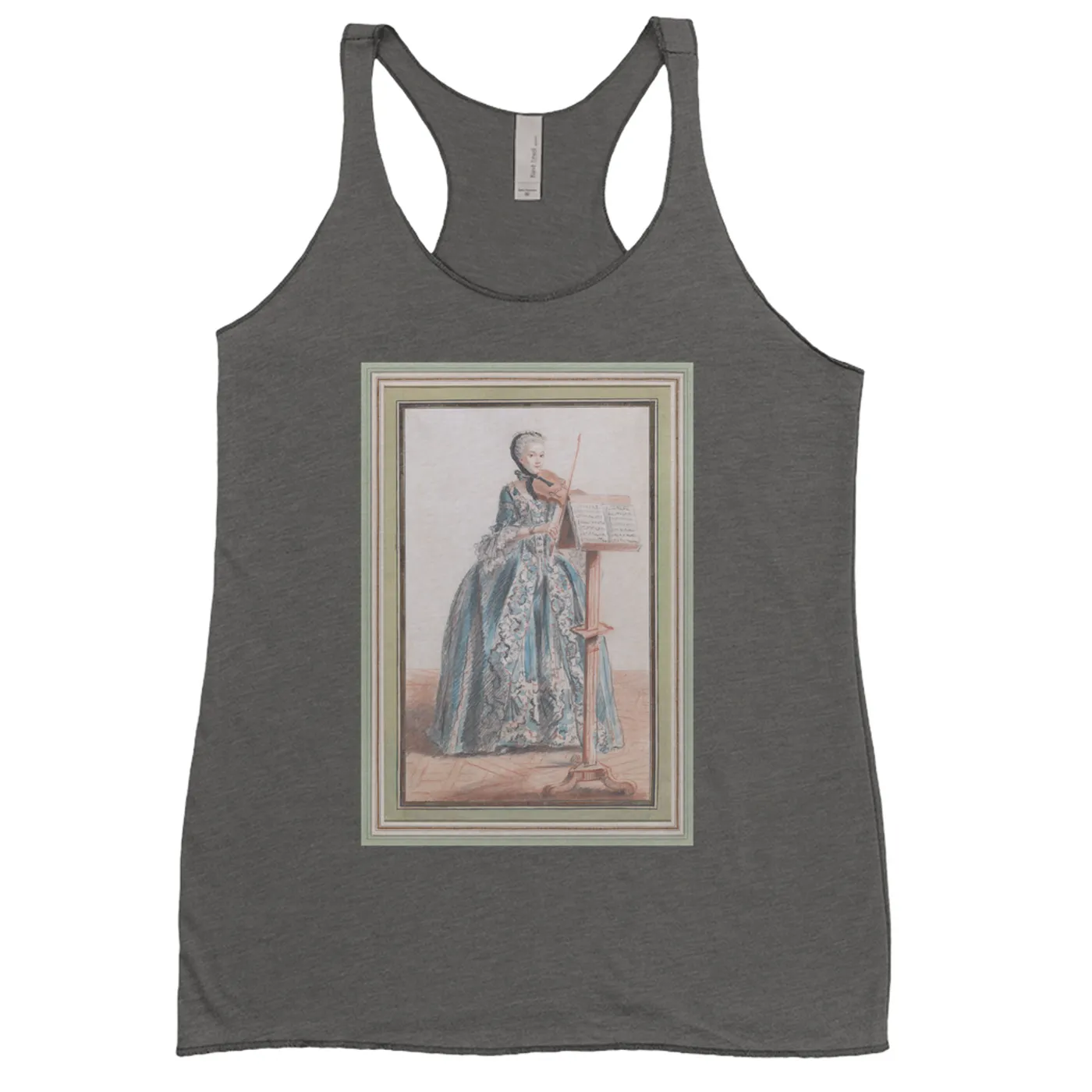 Merchbar Museum Series Ladies' Tank Top | Woman Playing the Violin Merchbar Museum Series Shirt