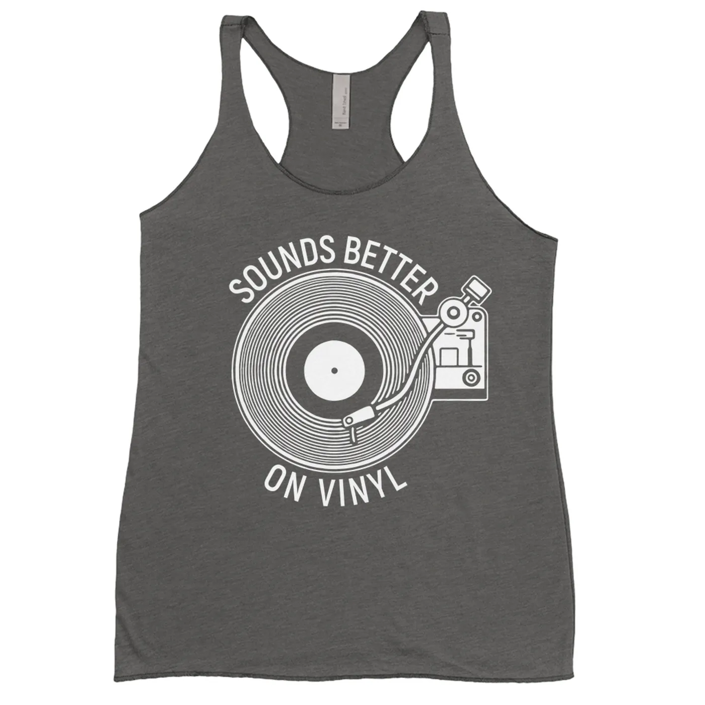 Merchbar Music Life Ladies' Tank Top | Vinyl Sounds Better Merchbar Music Life Shirt