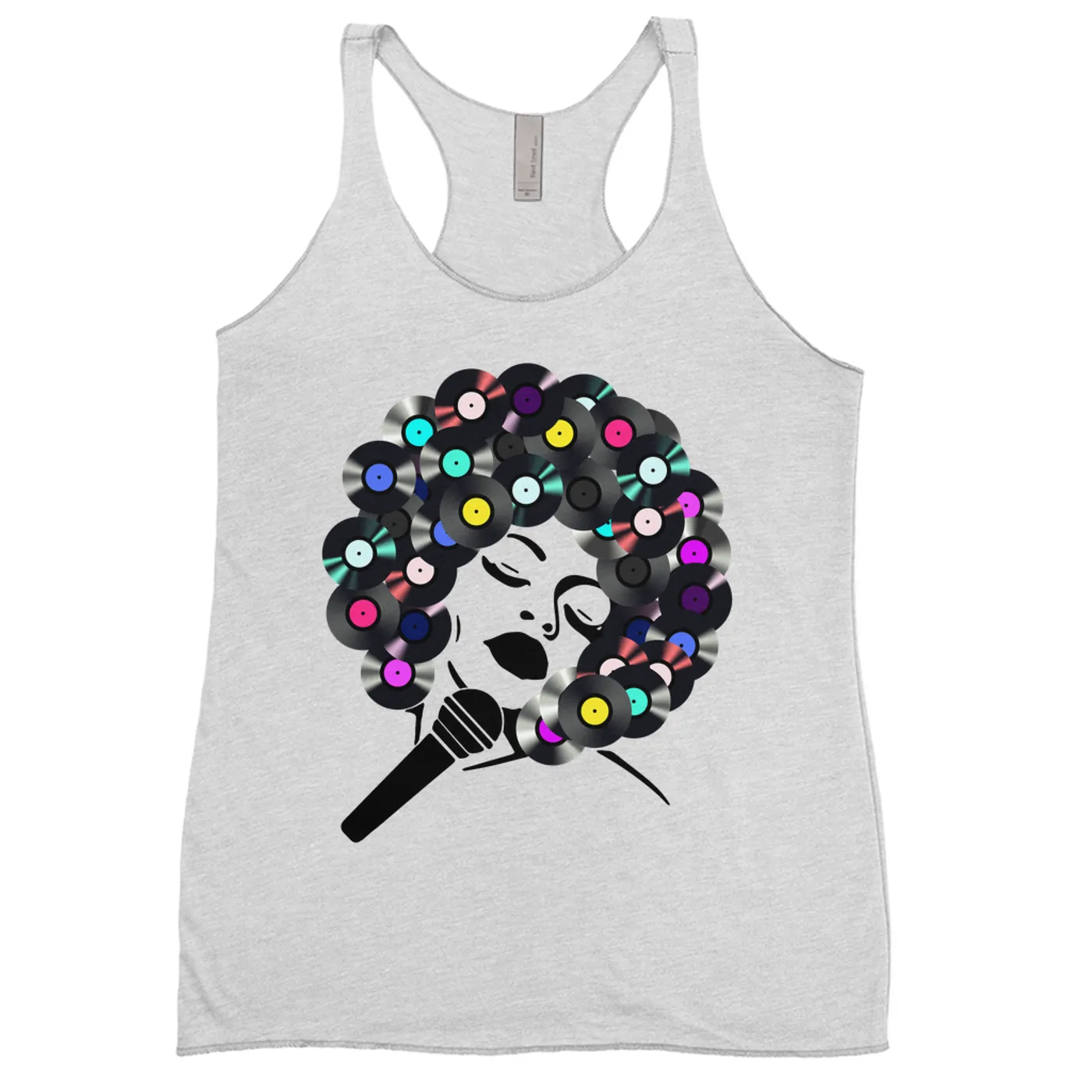 Merchbar Music Life Ladies' Tank Top | The Soul Of Vinyl Merchbar Music Life Shirt