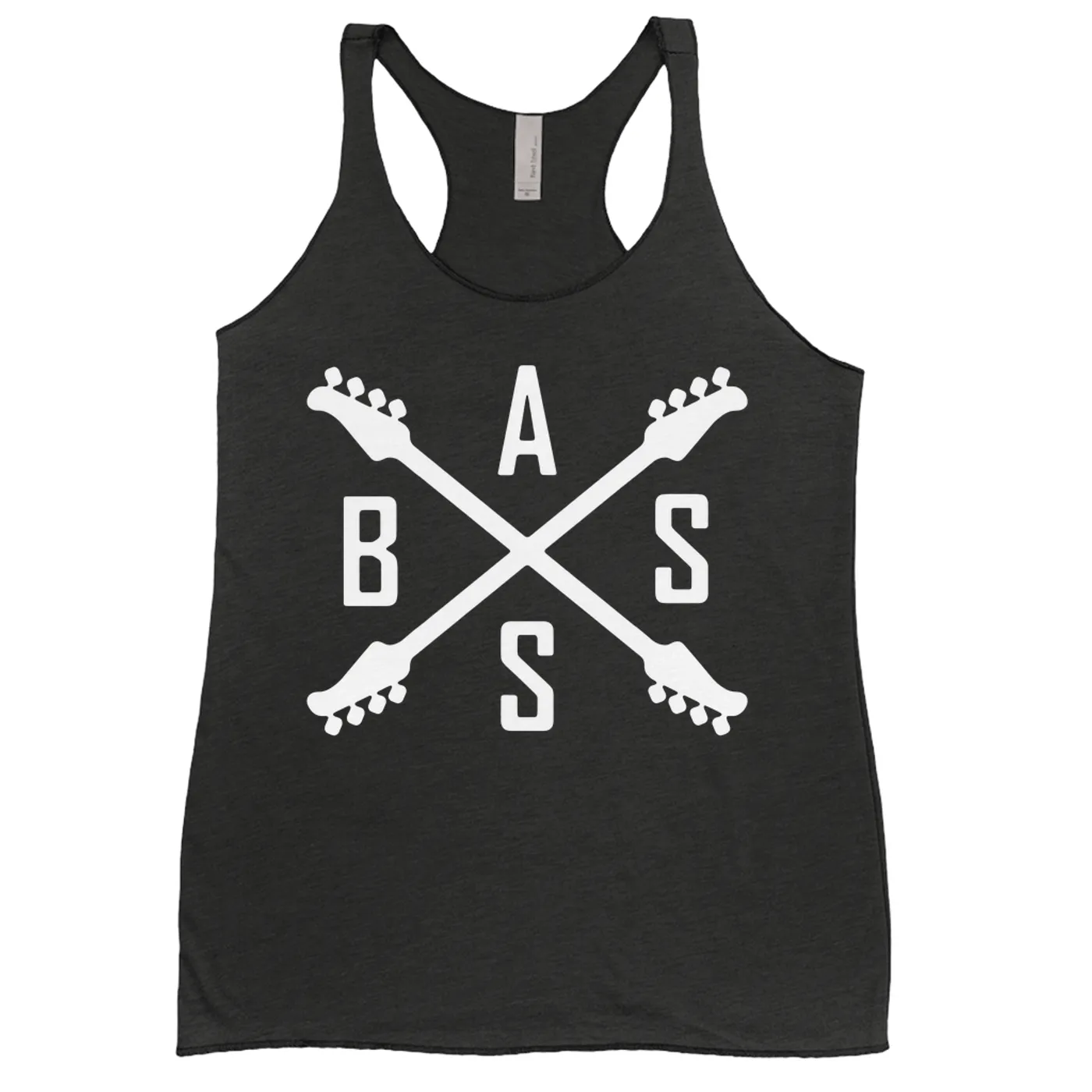 Merchbar Music Life Ladies' Tank Top | Bass Player Emblem Merchbar Music Life Shirt