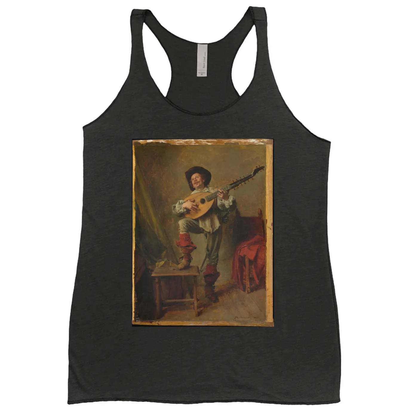 Merchbar Museum Series Ladies' Tank Top | Soldier Playing the Theorbo Merchbar Museum Series Shirt