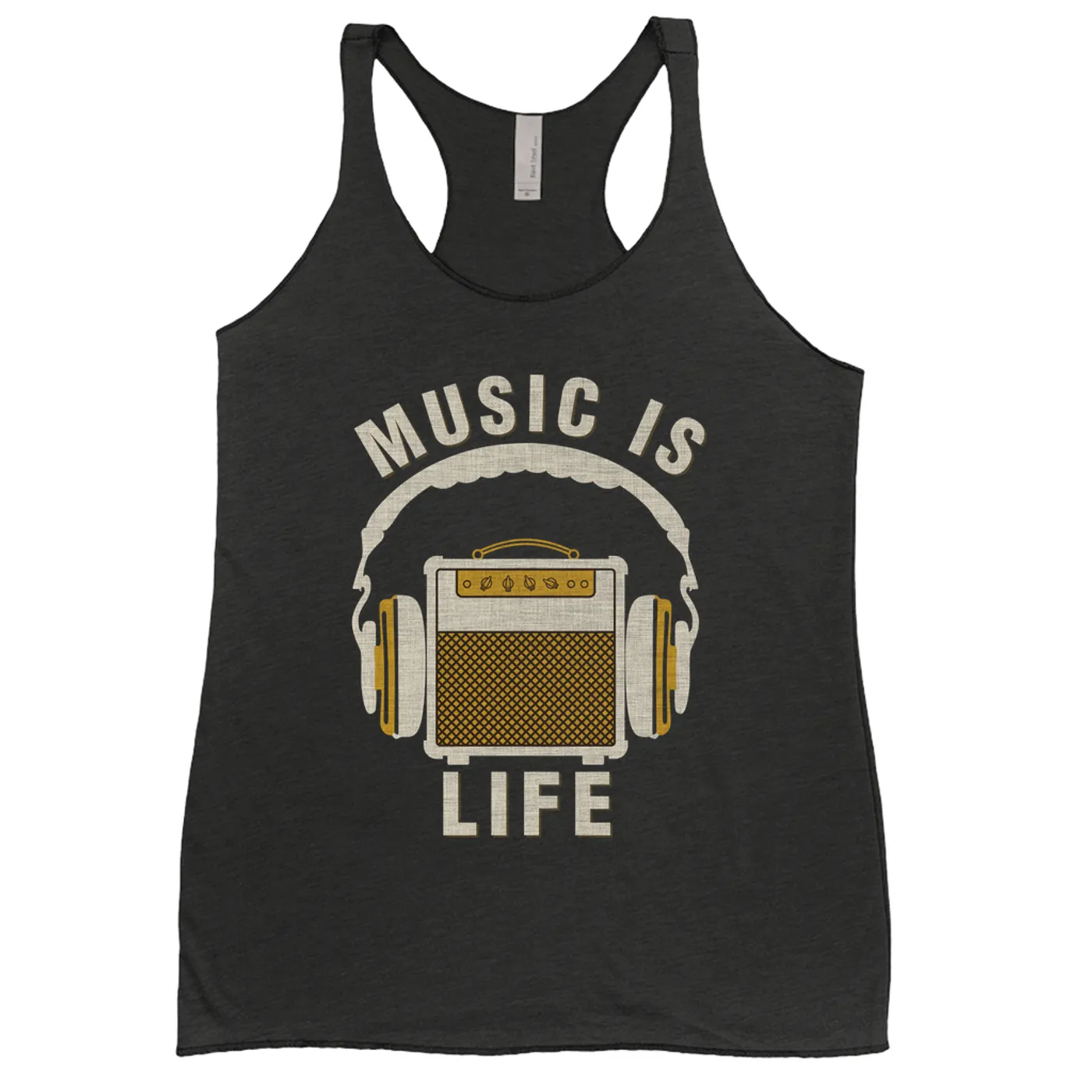 Merchbar Music Life Ladies' Tank Top | Music Amps Life Merchbar Music Life Shirt