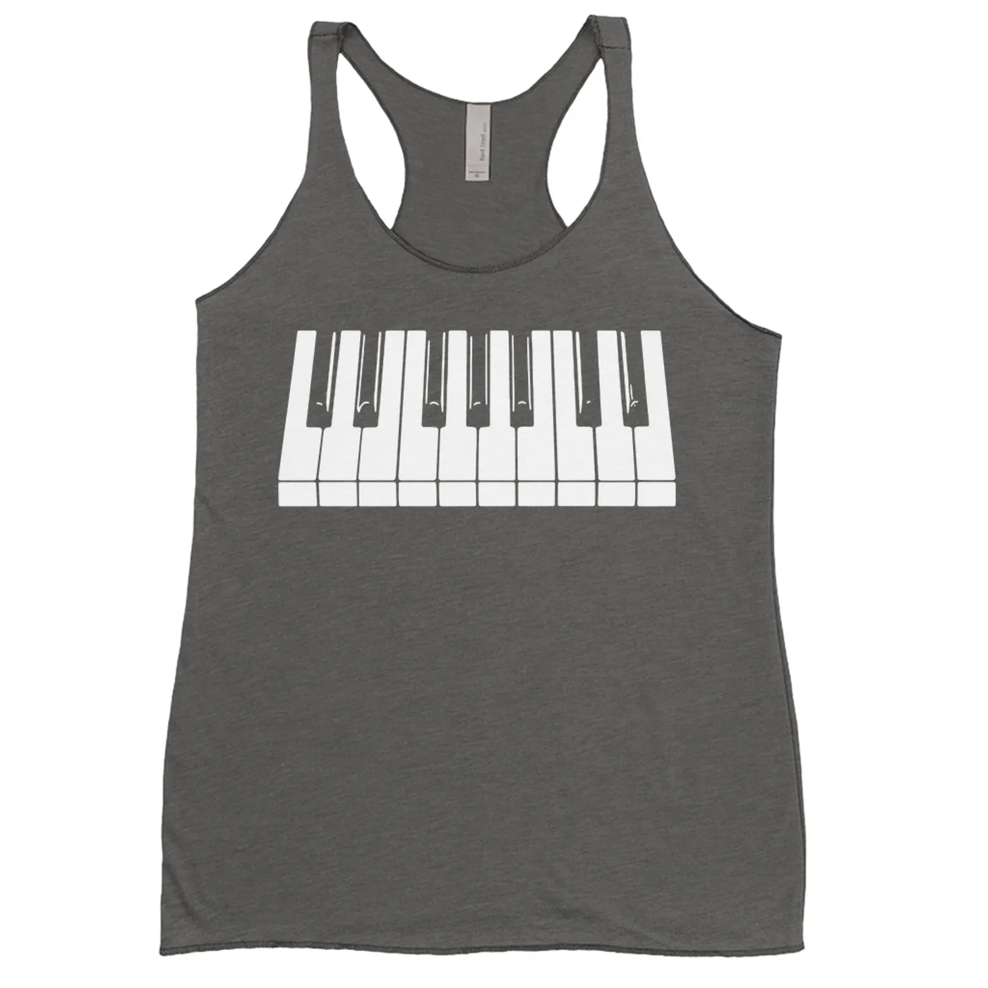 Merchbar Music Life Ladies' Tank Top | Piano Keys Merchbar Music Life Shirt