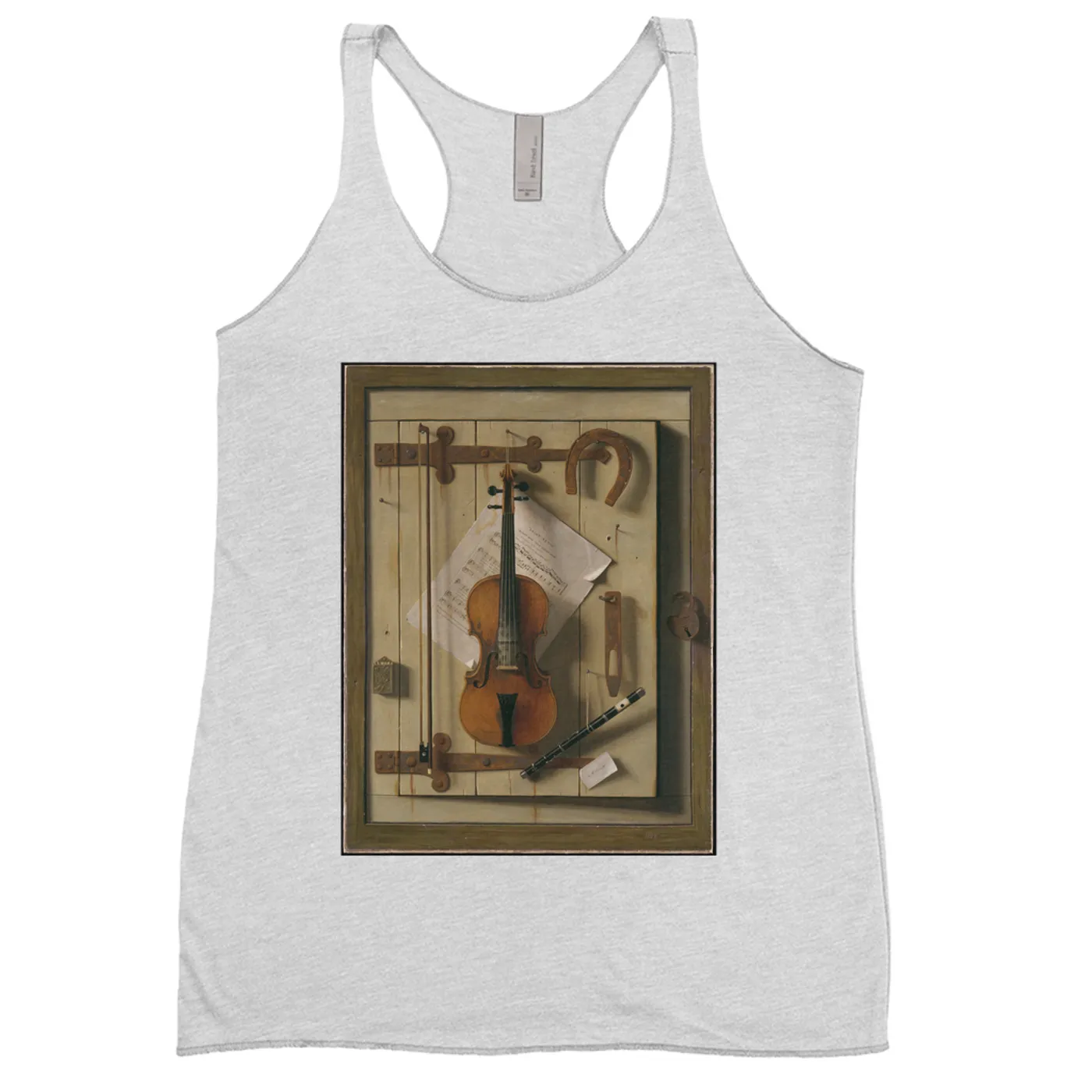 Merchbar Museum Series Ladies' Tank Top | Still Life—Violin and Music Merchbar Museum Series Shirt