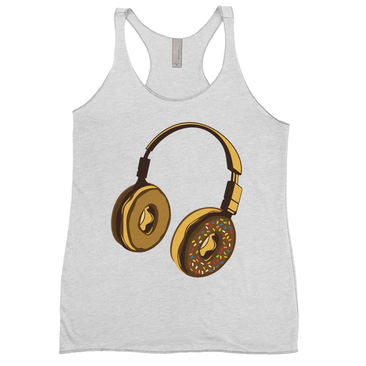 Merchbar Music Life Ladies' Tank Top | Delicious Donut Beats Merchbar Music Life Shirt