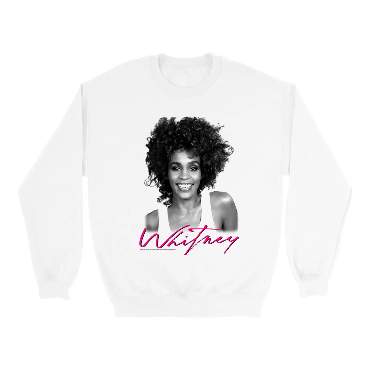 Whitney Houston Sweatshirt | I Wanna Dance With Somebody Album Photo And Logo Whitney Houston Sweatshirt