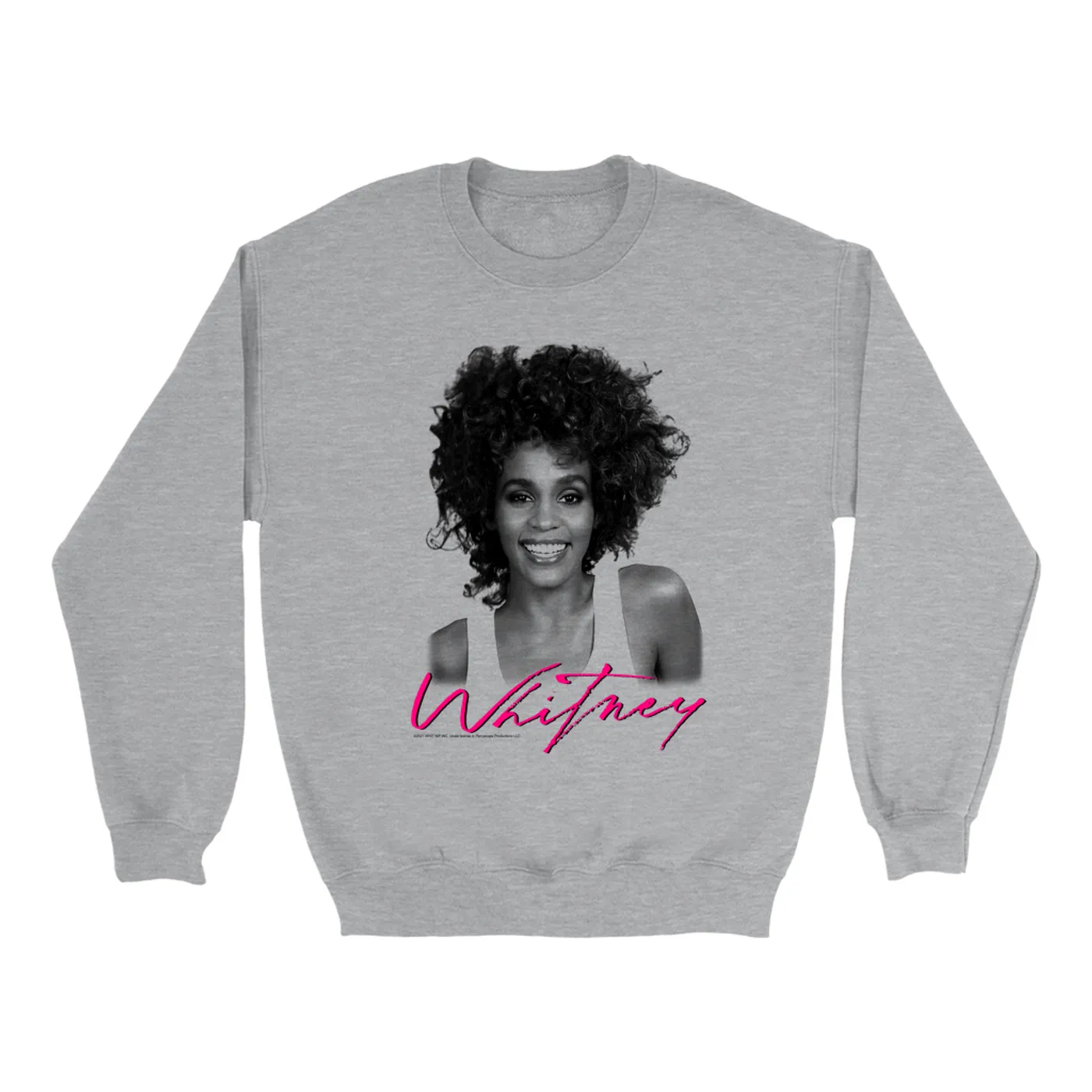 Whitney Houston Sweatshirt | I Wanna Dance With Somebody Album Photo And Logo Whitney Houston Sweatshirt