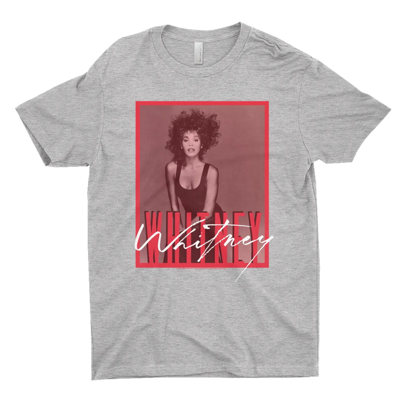 Whitney Houston T-Shirt | Whitney Red Tone Photo Design Whitney Houston Shirt