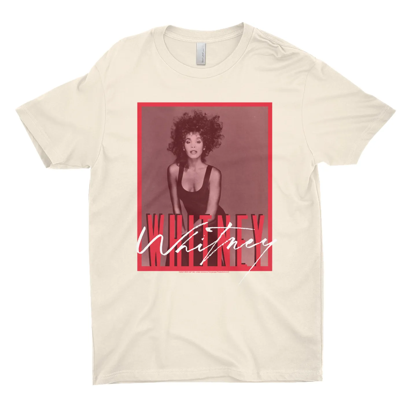 Whitney Houston T-Shirt | Whitney Red Tone Photo Design Whitney Houston Shirt
