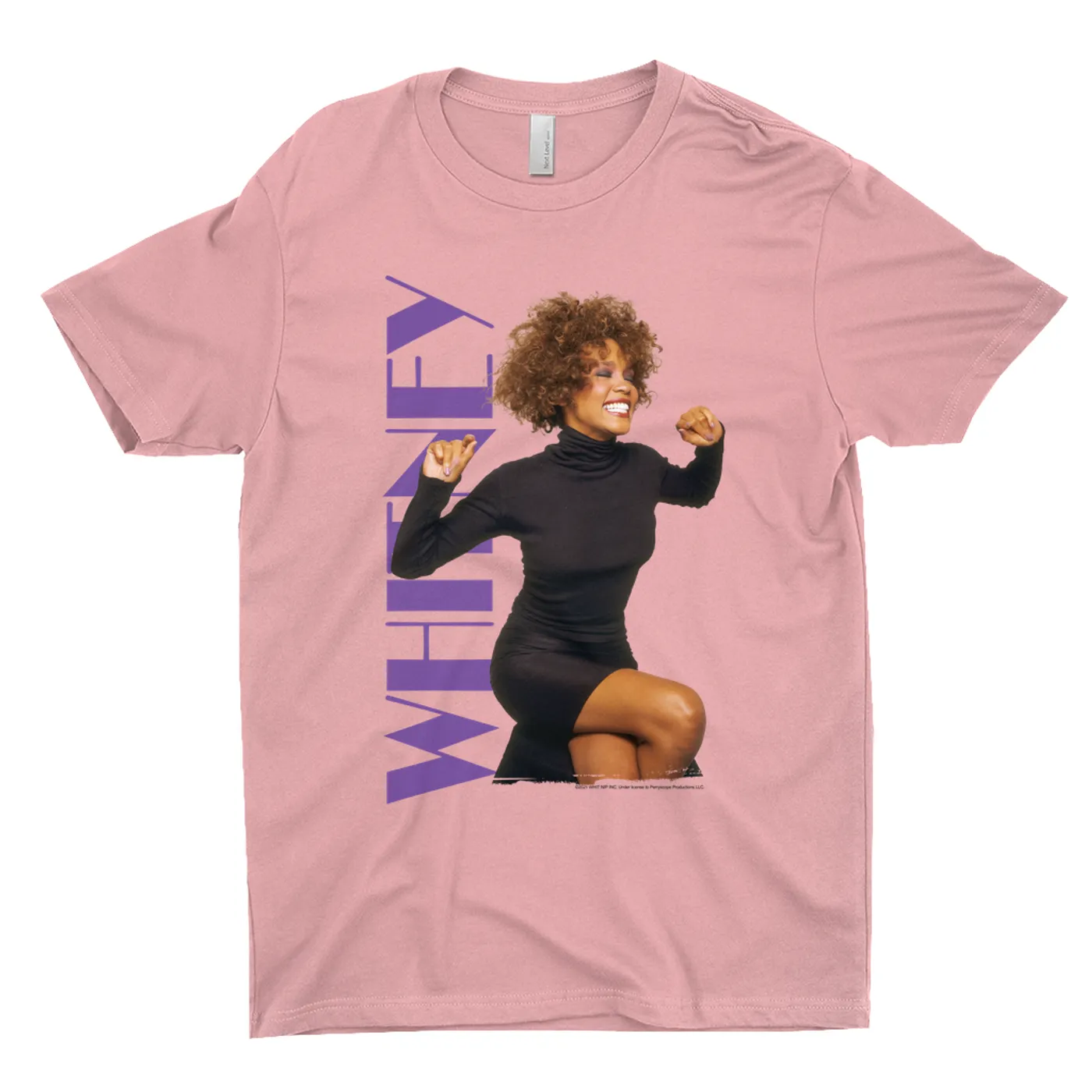 Whitney Houston T-Shirt | Whitney Photo And Purple Logo Image Whitney Houston Shirt