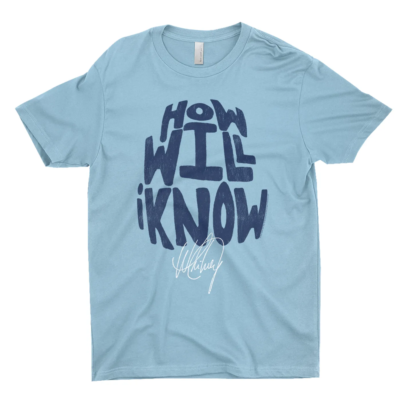 Whitney Houston T-Shirt | How Will I Know Navy Design Distressed Whitney Houston Shirt