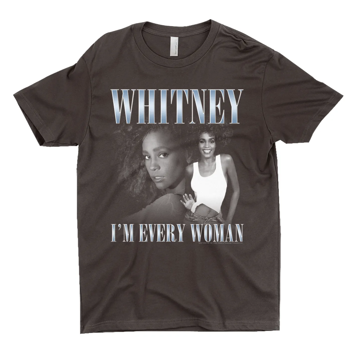 Whitney Houston T-Shirt | I'm Every Woman Black And White Photo Collage Design Whitney Houston Shirt