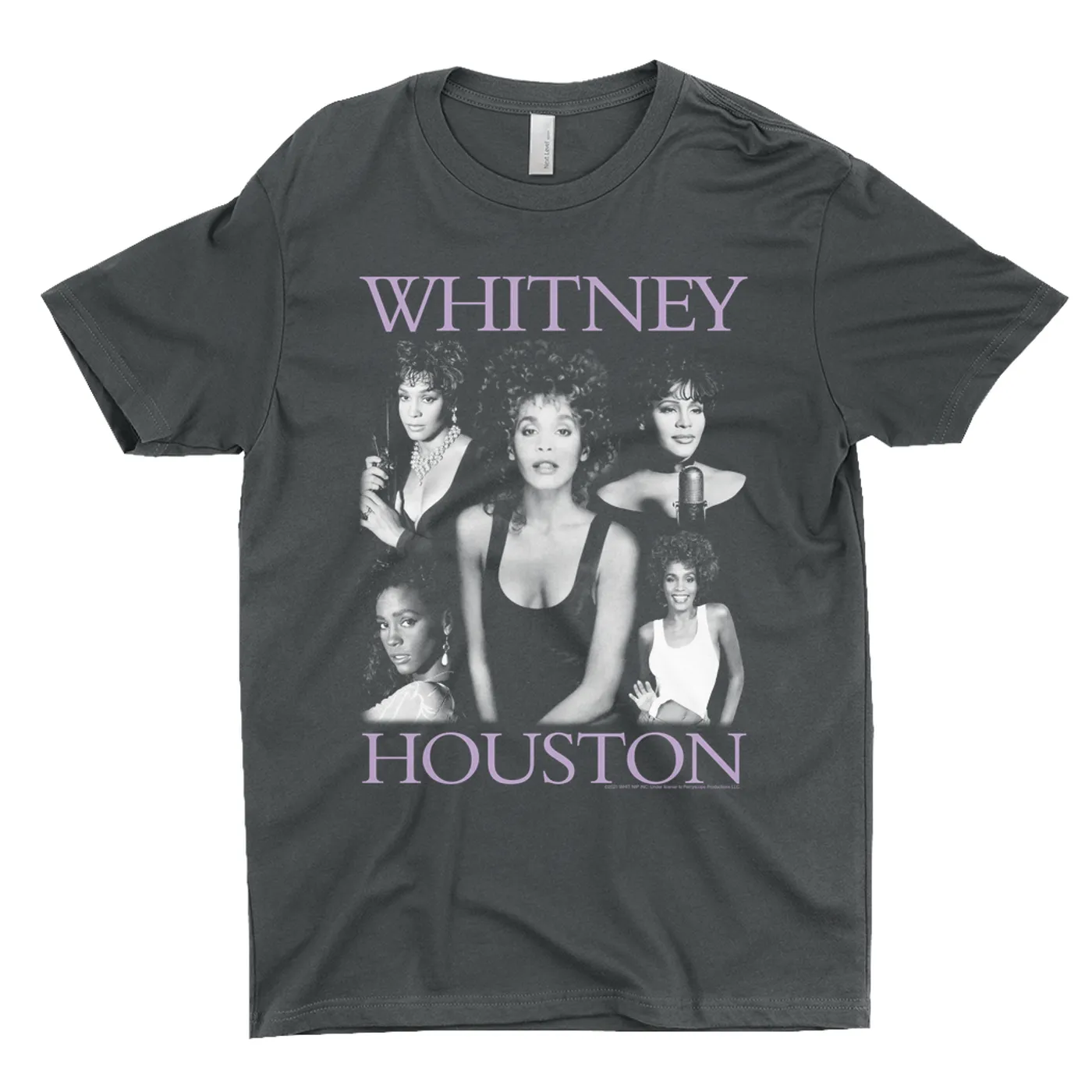 Whitney Houston T-Shirt | Whitney Houston Purple Photo Collage Design Whitney Houston Shirt