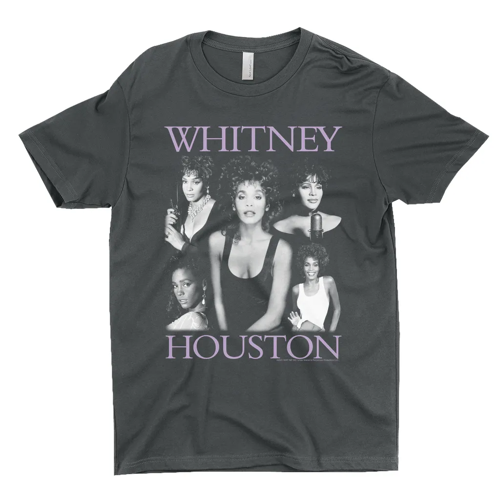 T-Shirt | Purple Photo Collage Design Shirt