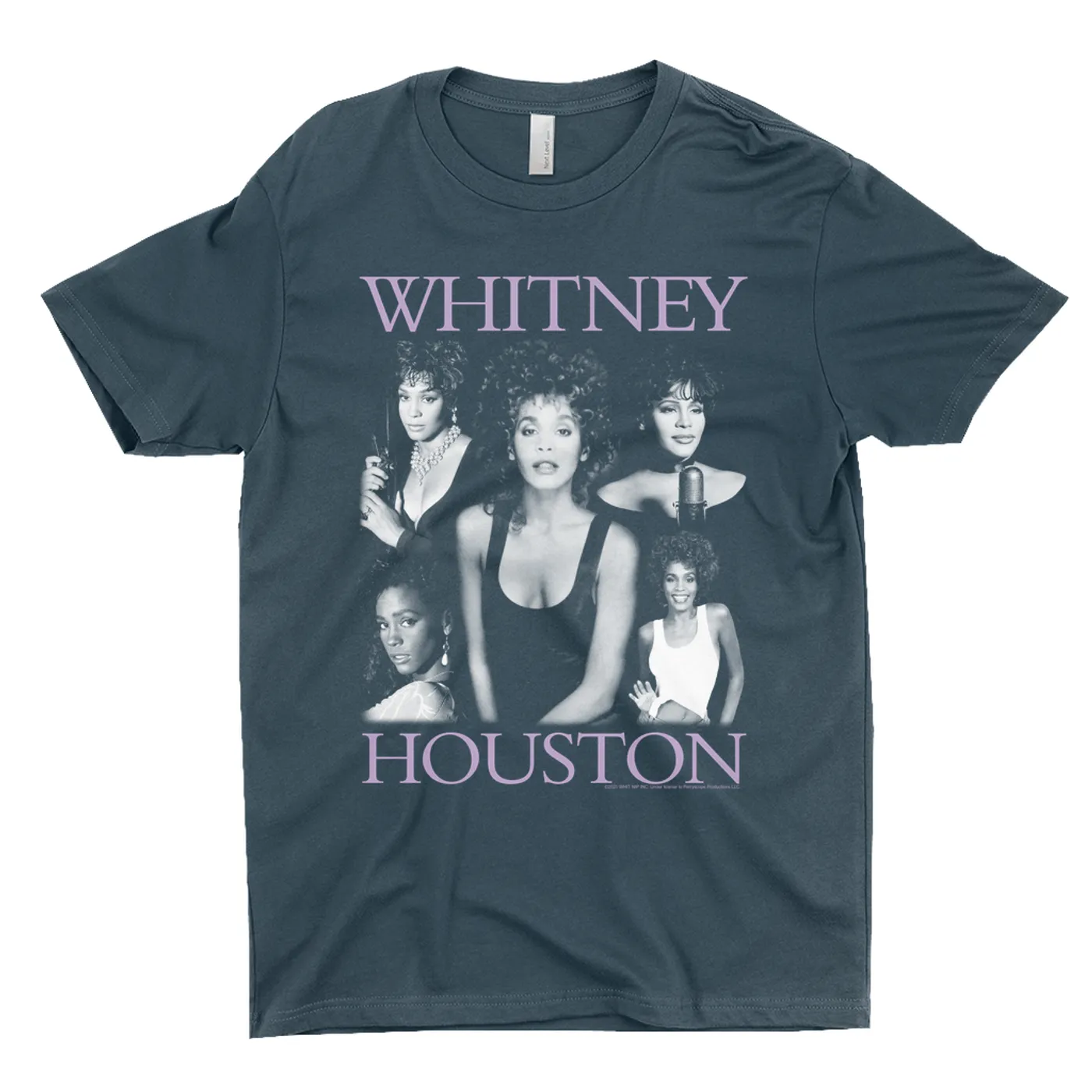 Whitney Houston T-Shirt | Whitney Houston Purple Photo Collage Design Whitney Houston Shirt