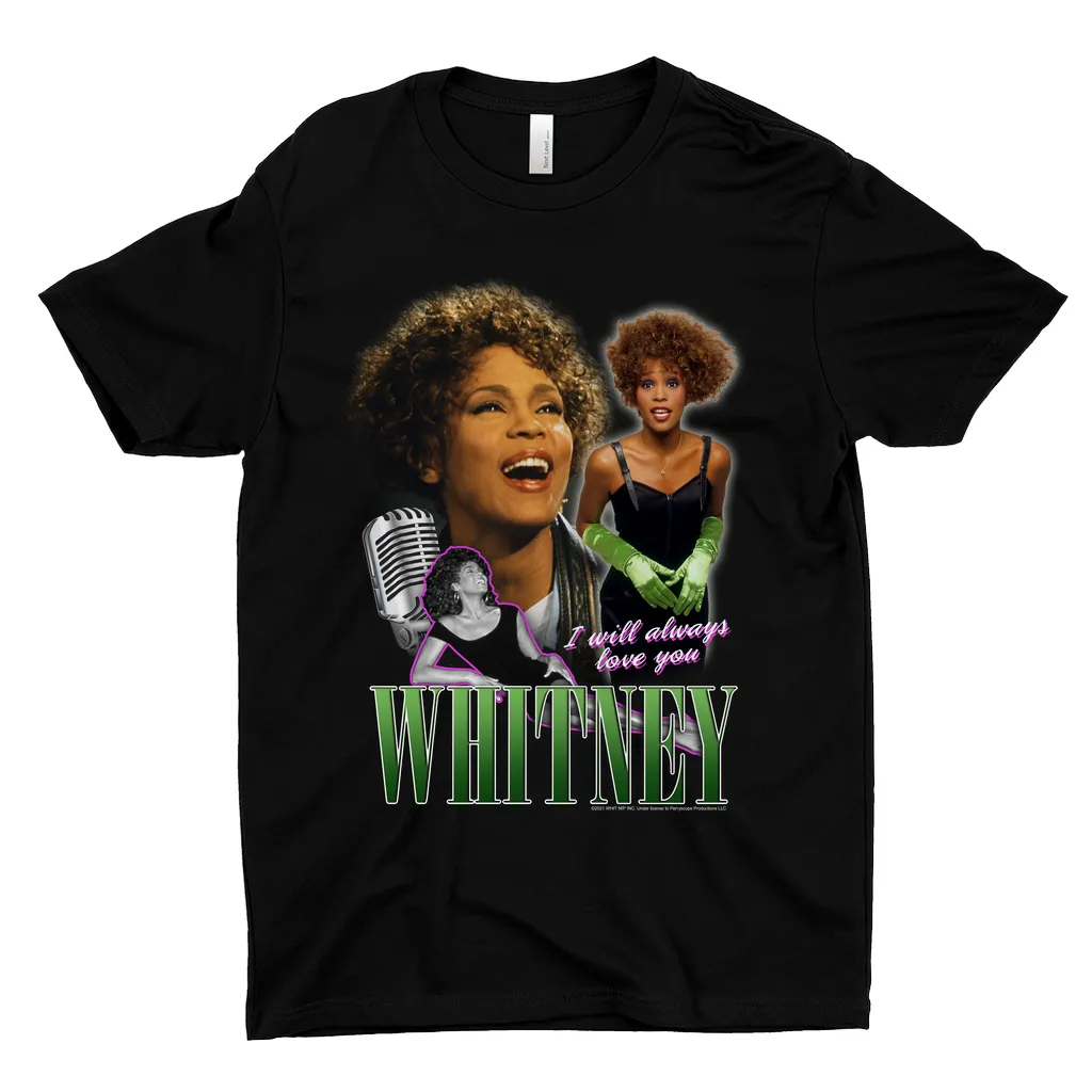 T-Shirt | I Will Always Love You Green Photo Collage Design Shirt