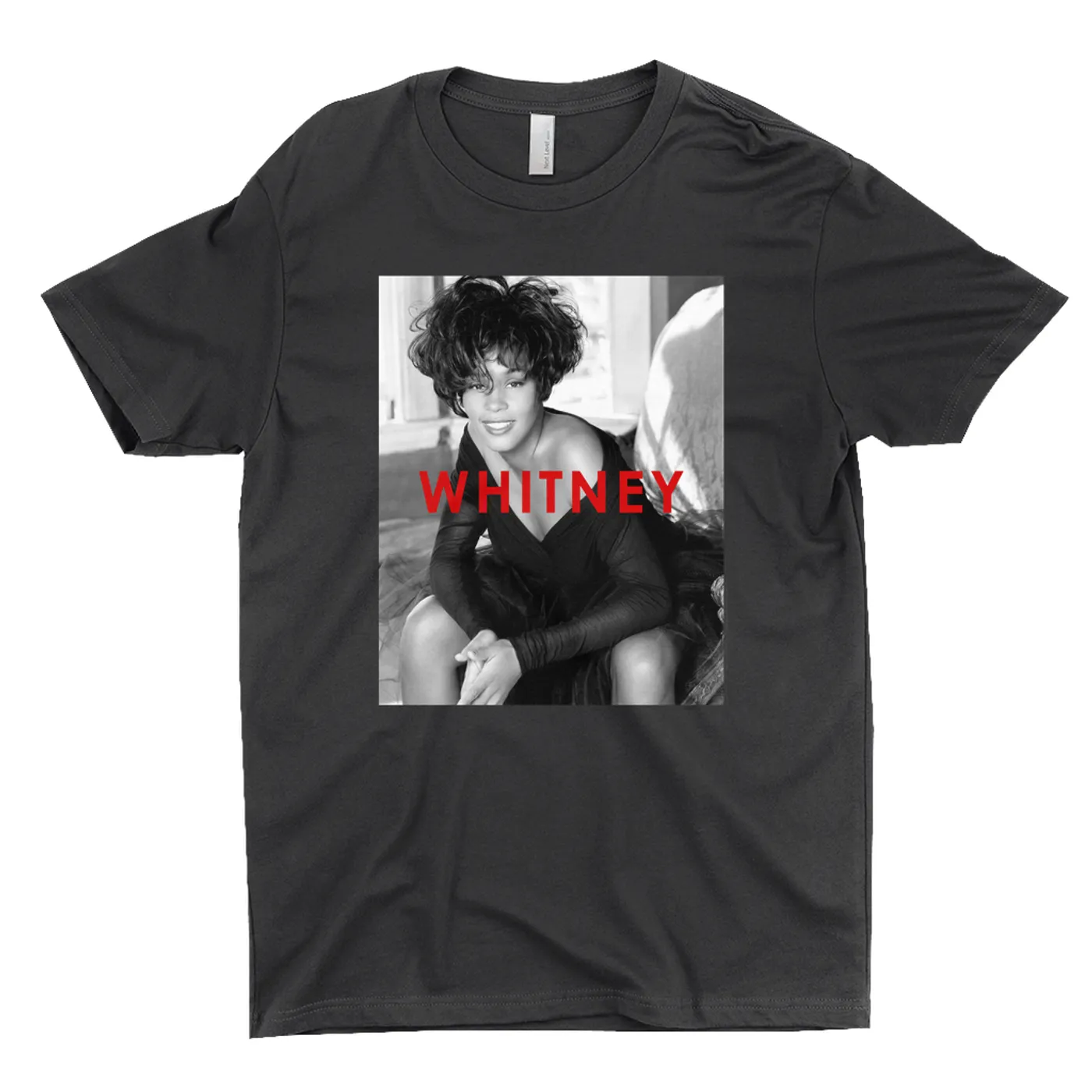 Whitney Houston T-Shirt | Bold Black And White Cover Whitney Houston Shirt