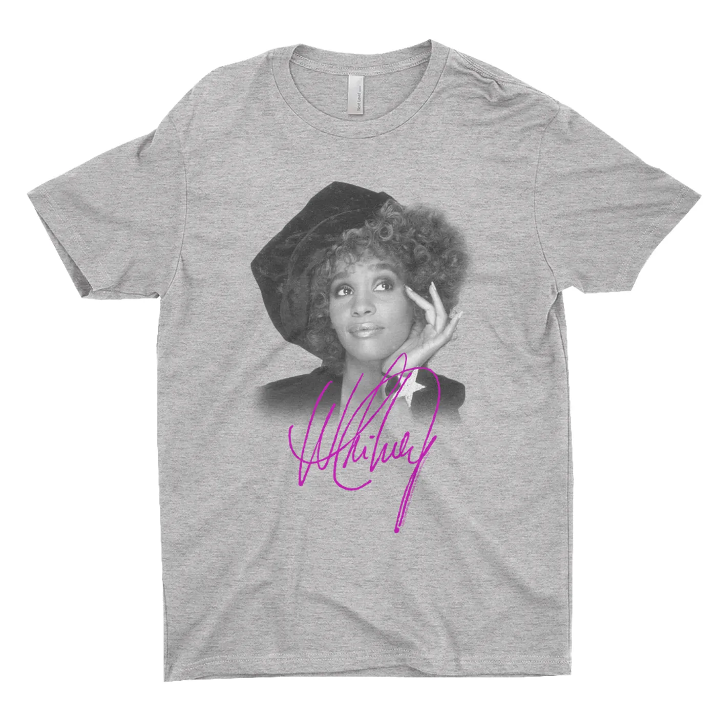 Whitney Houston T-Shirt | Whitney Star Photoshoot With Signature Distressed Whitney Houston Shirt