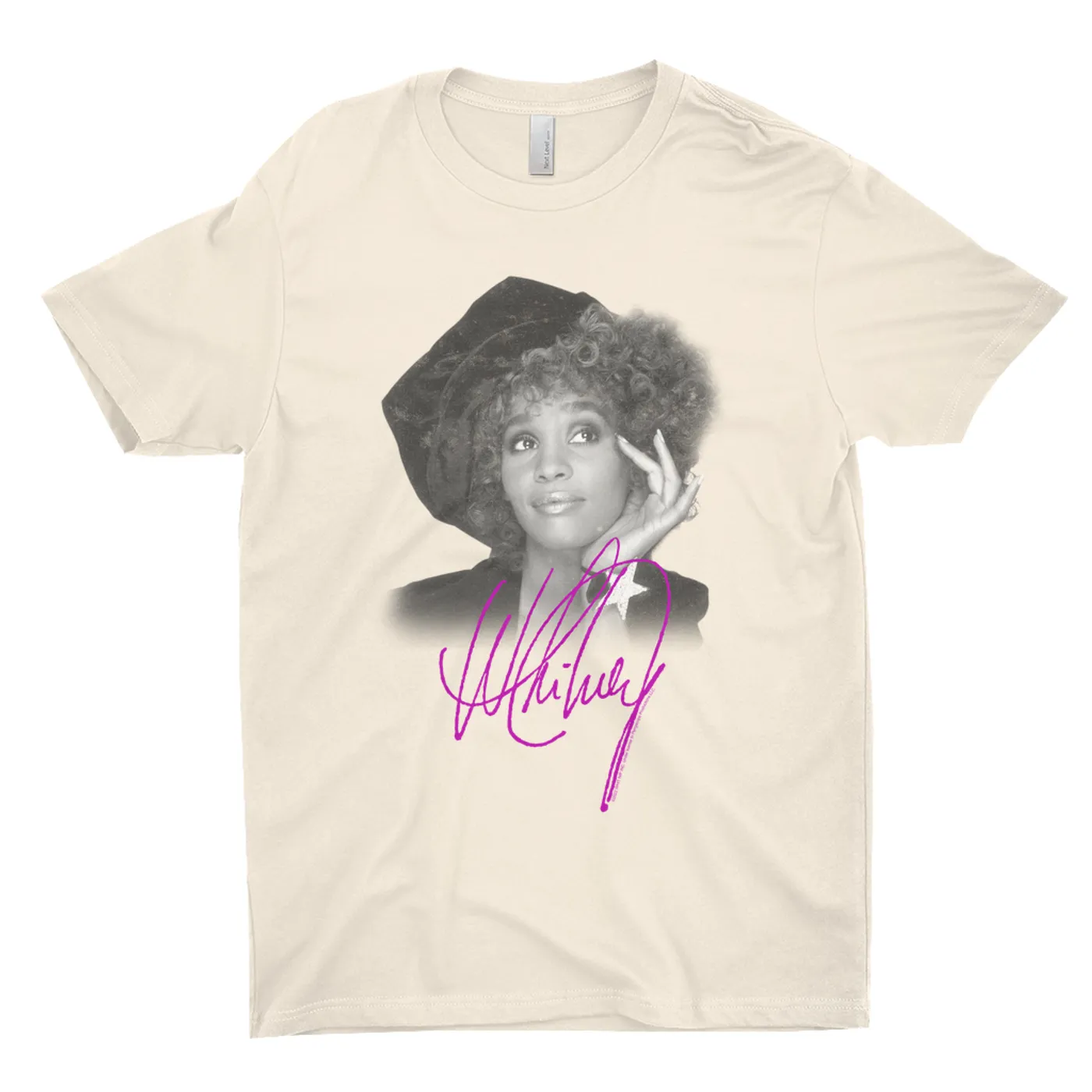 Whitney Houston T-Shirt | Whitney Star Photoshoot With Signature Distressed Whitney Houston Shirt