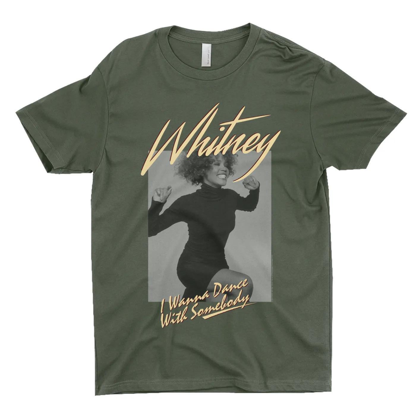 Whitney Houston T-Shirt | I Wanna Dance With Somebody Ivory Design Whitney Houston Shirt