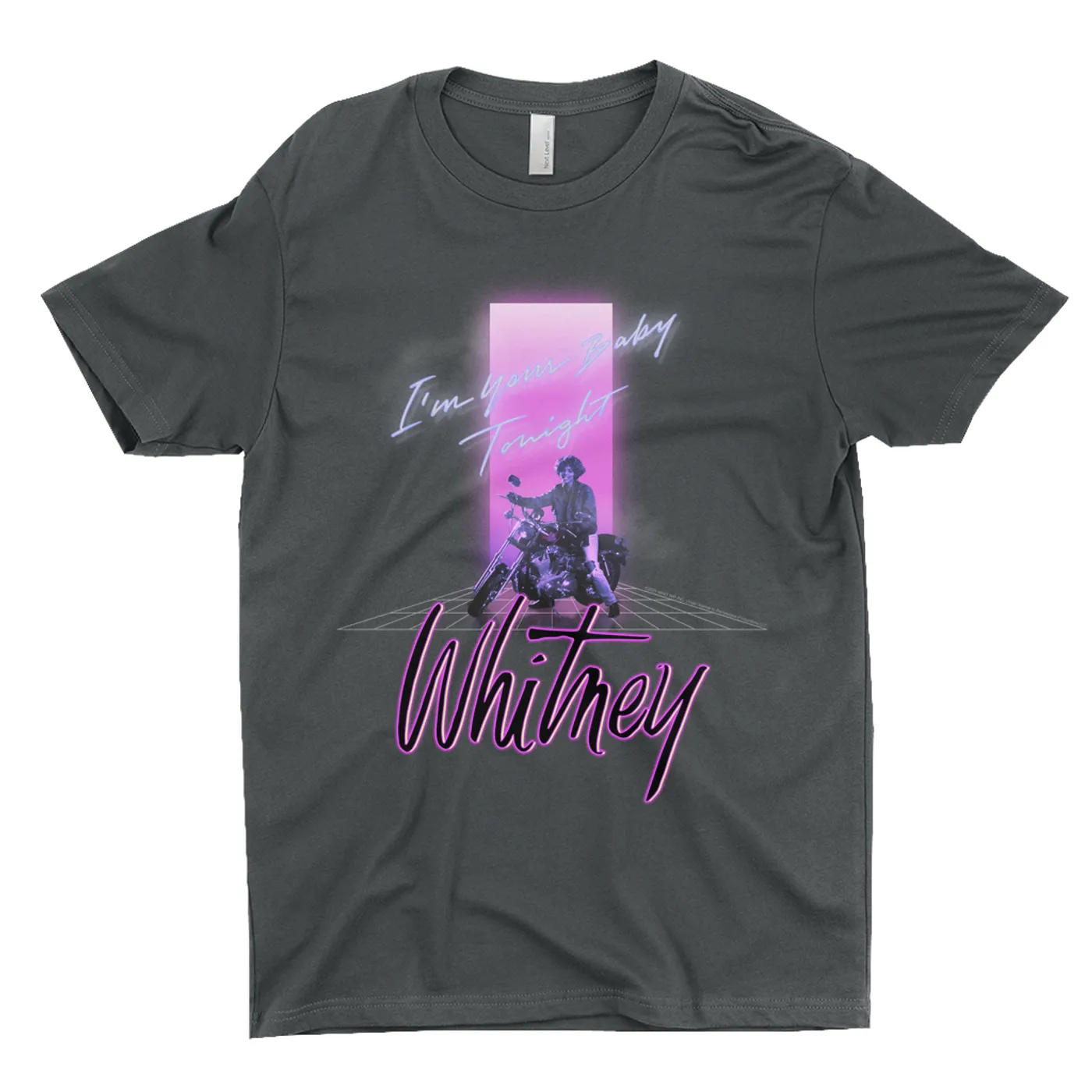 Whitney Houston T-Shirt | Neon Light I'm Your Baby Tonight Image Whitney Houston Shirt