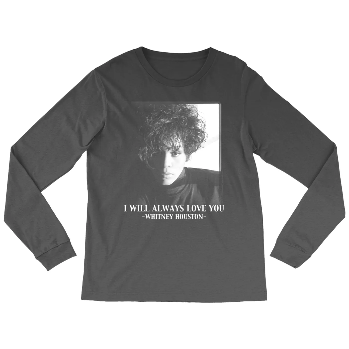 Whitney Houston Long Sleeve Shirt | I Will Always Love You Album Photo Image Whitney Houston Shirt