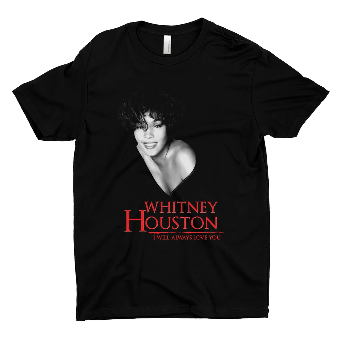 Whitney Houston T-Shirt | I Will Always Love You Logo And Photo Whitney Houston Shirt