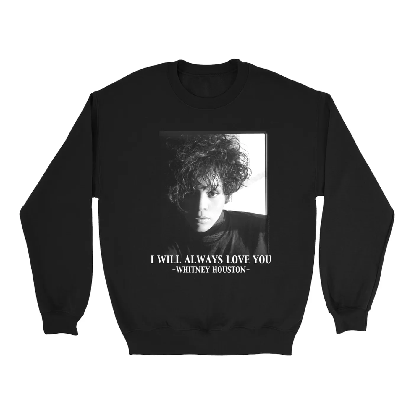 Whitney Houston Sweatshirt | I Will Always Love You Album Photo Image Whitney Houston Sweatshirt