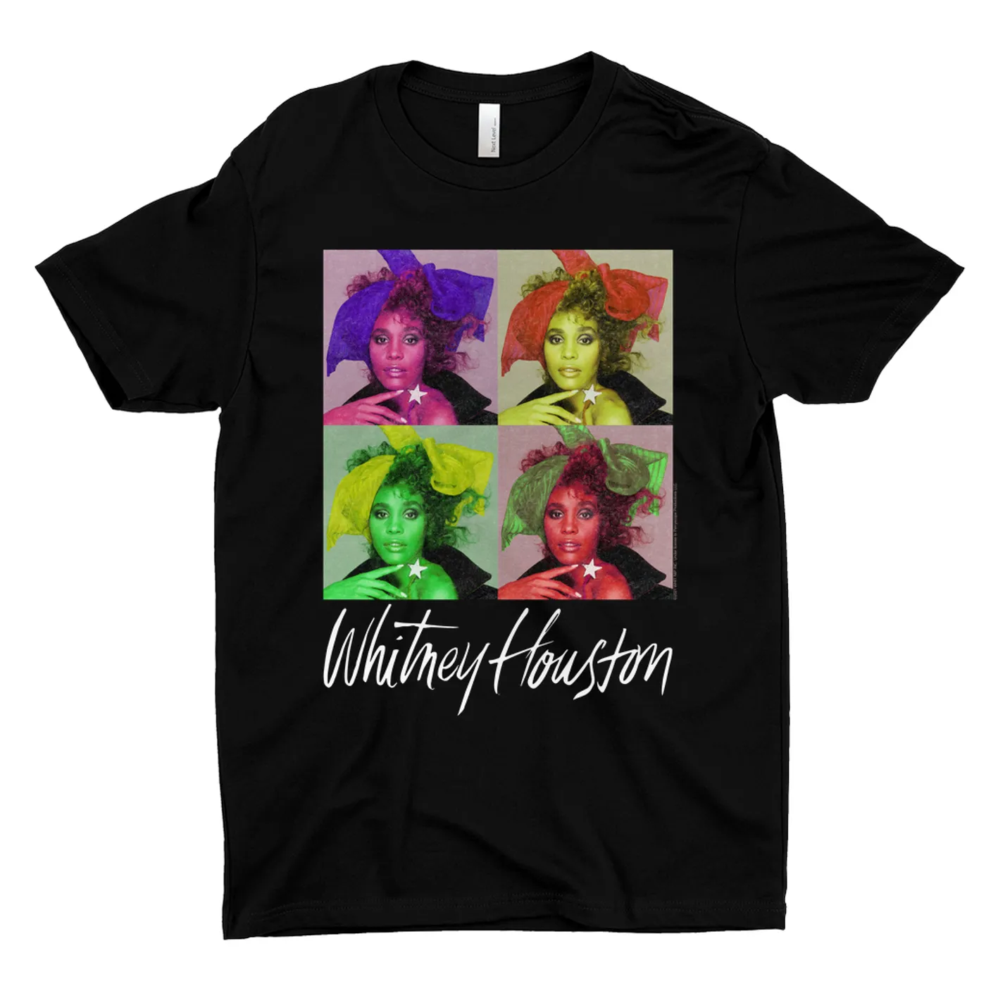 Whitney Houston T-Shirt | Pop Art Album Design Distressed Whitney Houston Shirt (Merchbar Exclusive)