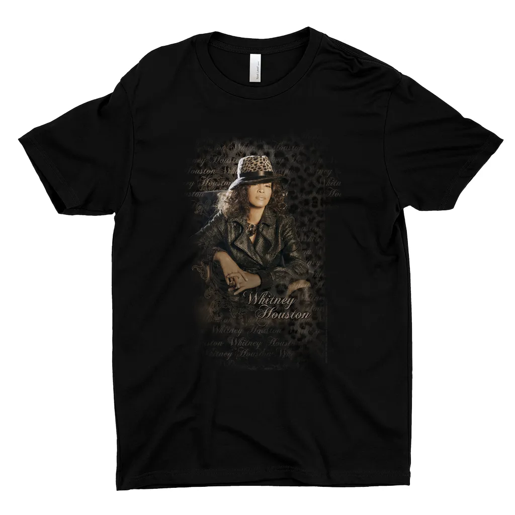T-Shirt | Whitney Leopard Hat Photo Design Distressed Shirt