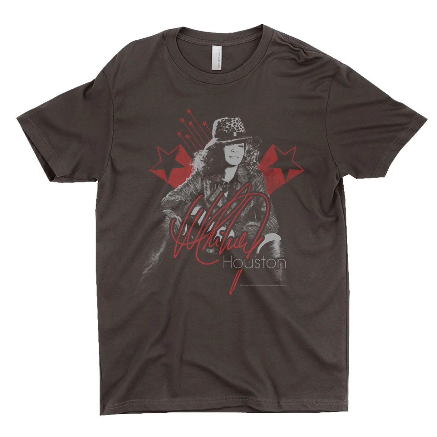 Whitney Houston T-Shirt | Red Star Design Distressed Whitney Houston Shirt