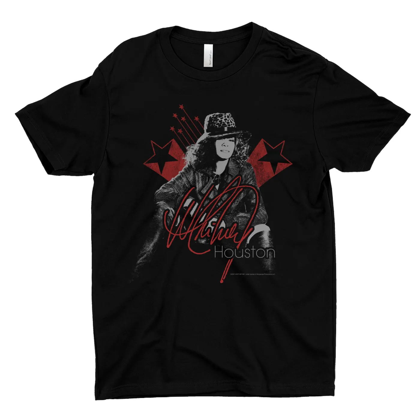 Whitney Houston T-Shirt | Red Star Design Distressed Whitney Houston Shirt