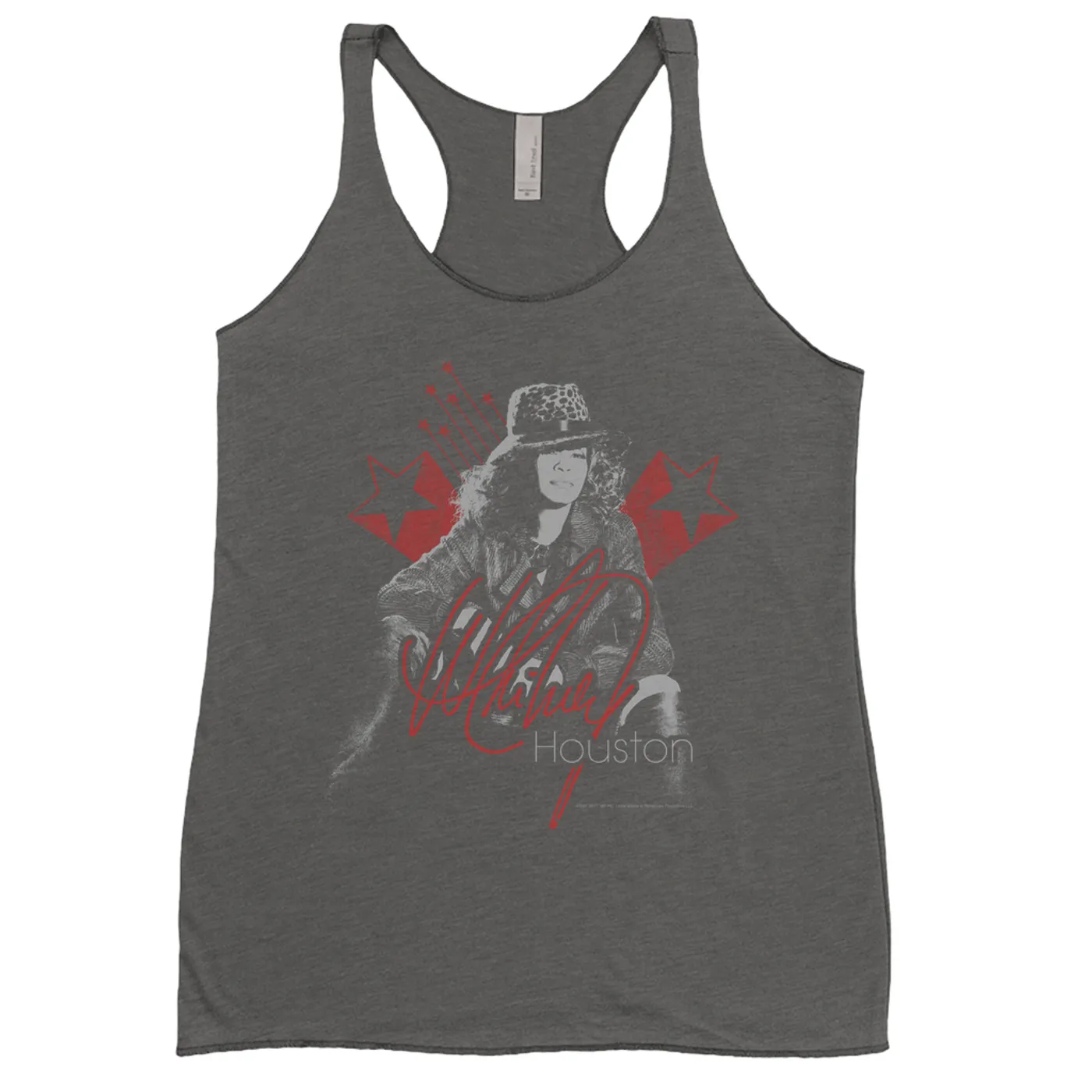 Whitney Houston Ladies' Tank Top | Red Star Design Distressed Whitney Houston Shirt