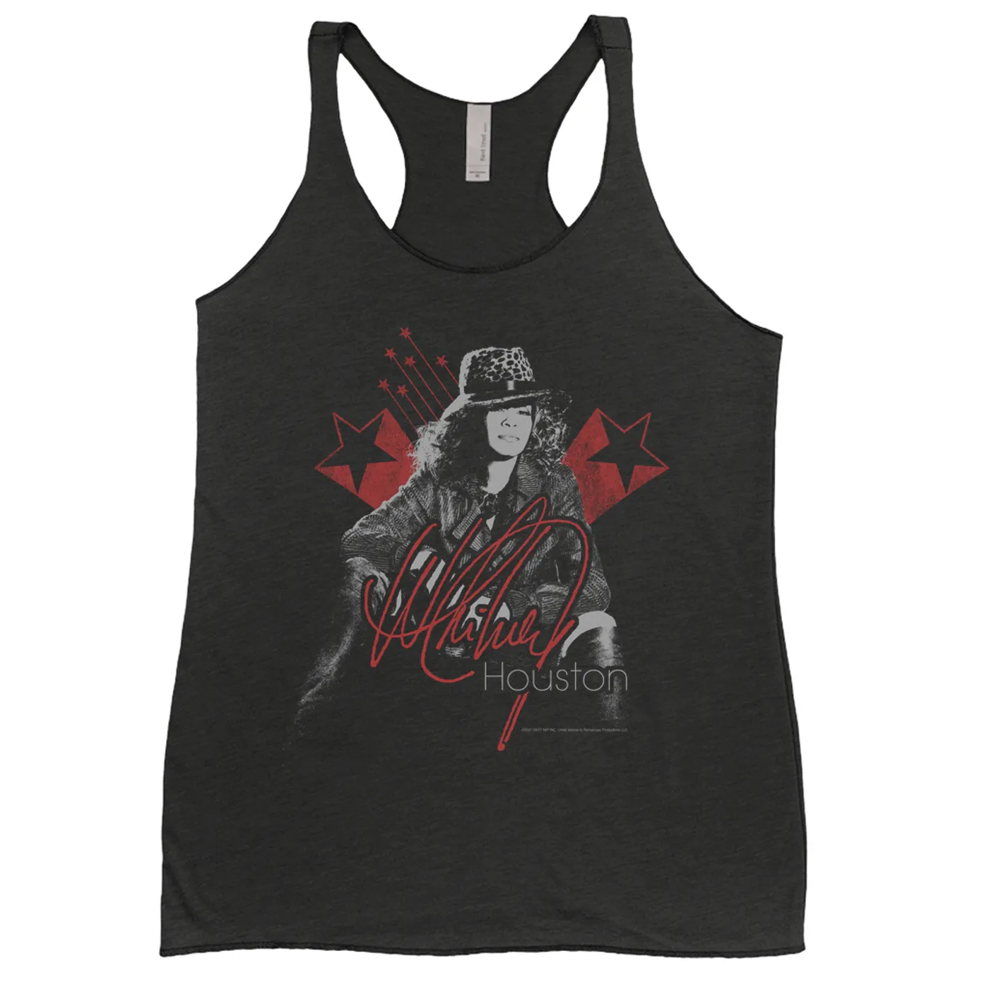 Whitney Houston Ladies' Tank Top | Red Star Design Distressed Whitney Houston Shirt