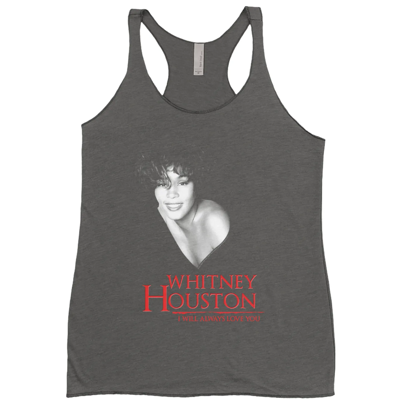 Whitney Houston Ladies' Tank Top | I Will Always Love You Logo And Photo Whitney Houston Shirt