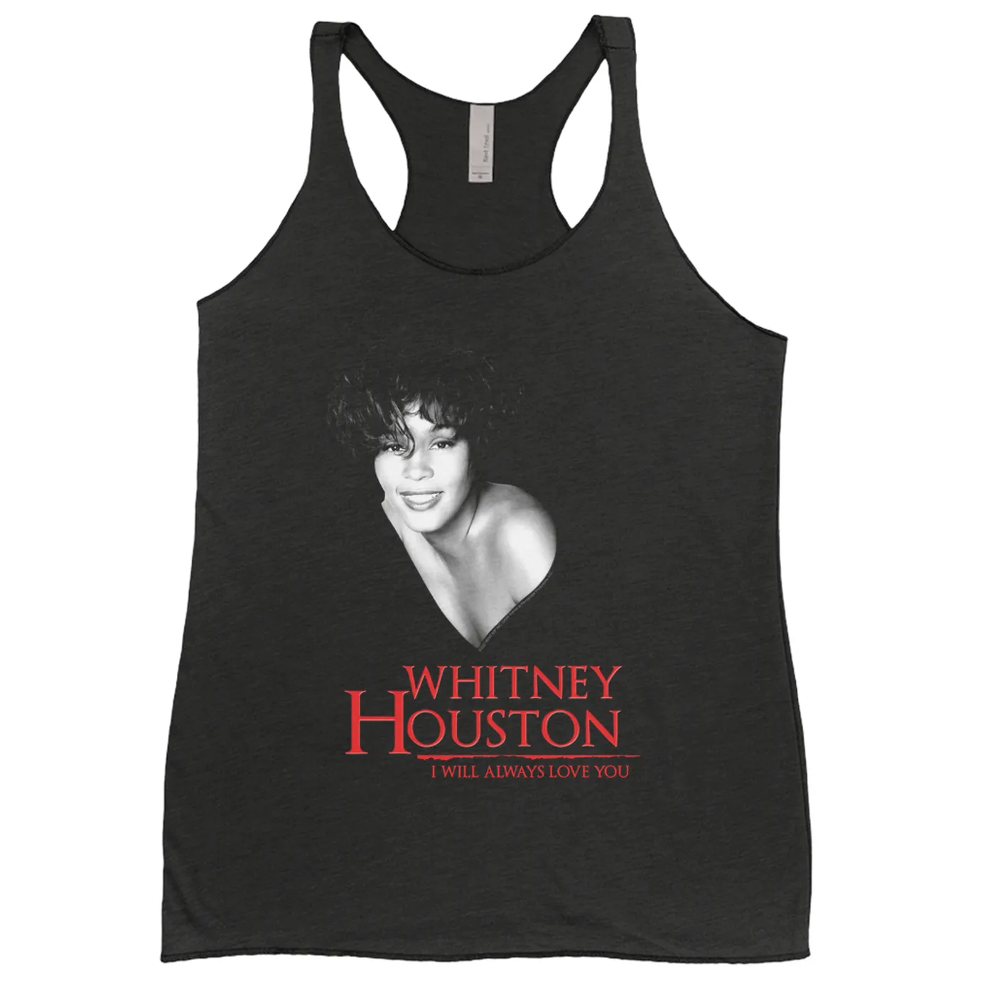 Whitney Houston Ladies' Tank Top | I Will Always Love You Logo And Photo Whitney Houston Shirt