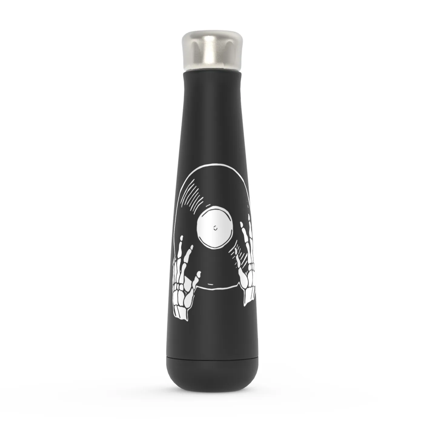 Merchbar Music Life Water Bottle | Skeletons Spin Vinyl Too Merchbar Music Life Water Bottle