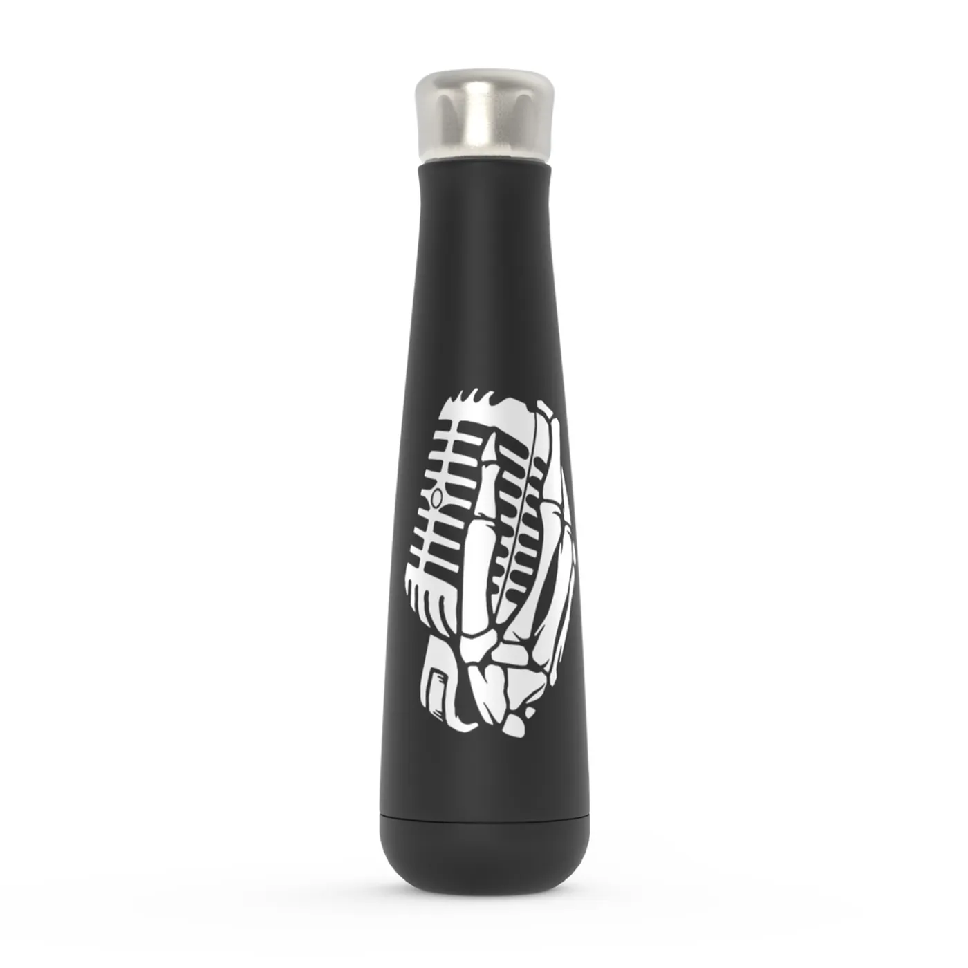 Merchbar Music Life Water Bottle | Skelehands On The Mic Merchbar Music Life Water Bottle
