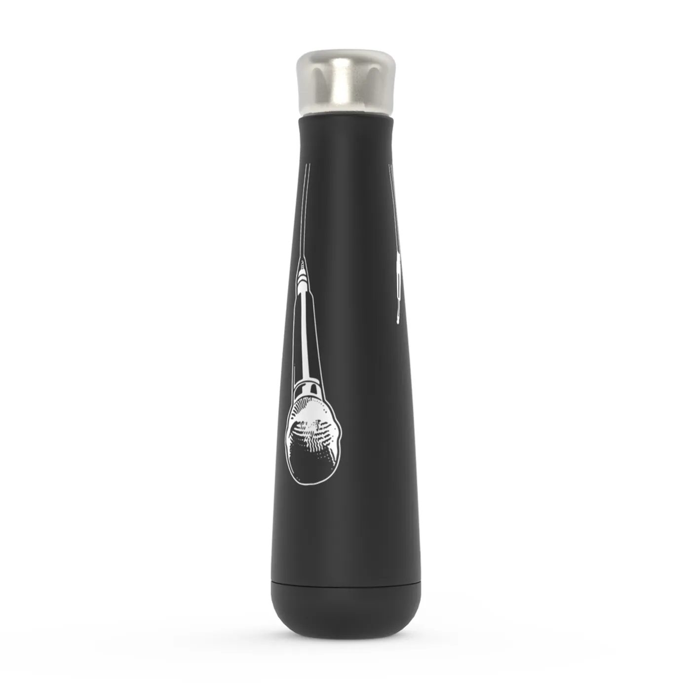 Merchbar Music Life Water Bottle | Let The Mic Hang Merchbar Music Life Water Bottle