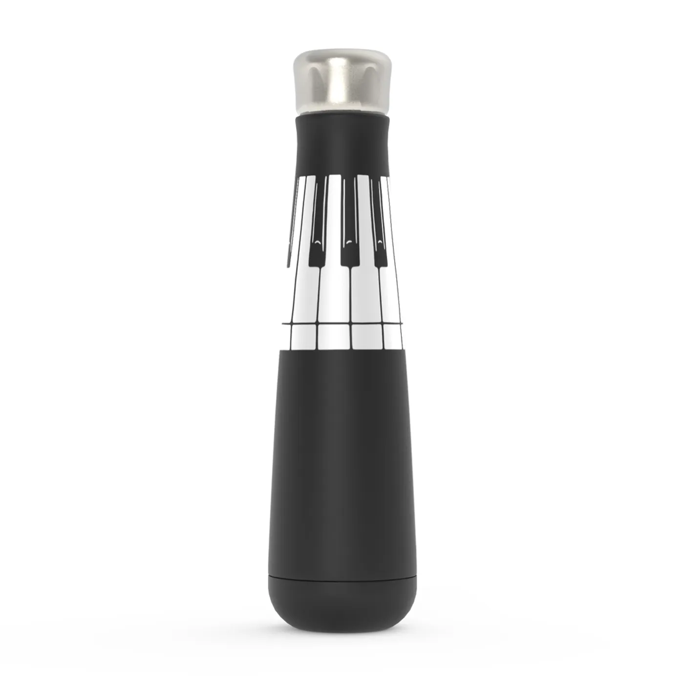 Merchbar Music Life Water Bottle | Piano Keys Merchbar Music Life Water Bottle