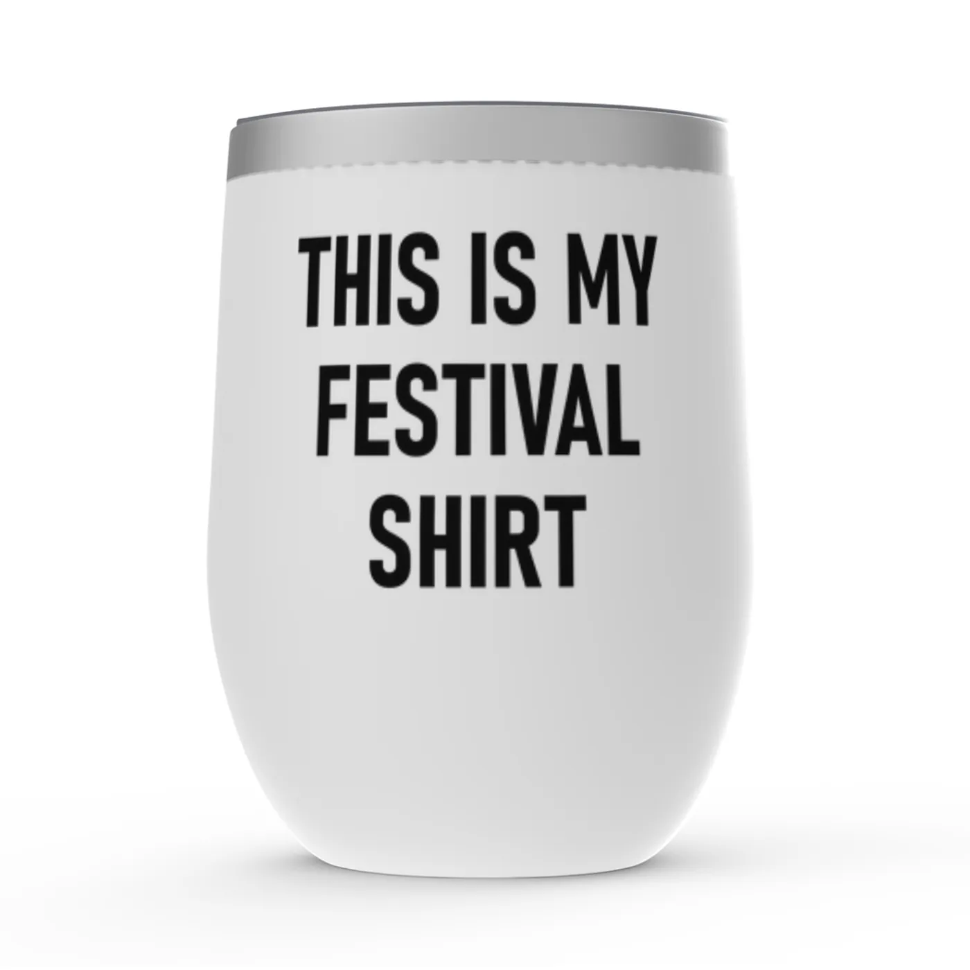 Merchbar Music Life Wine Tumbler | This Is My Festival Merchbar Music Life Stemless Wine Tumbler