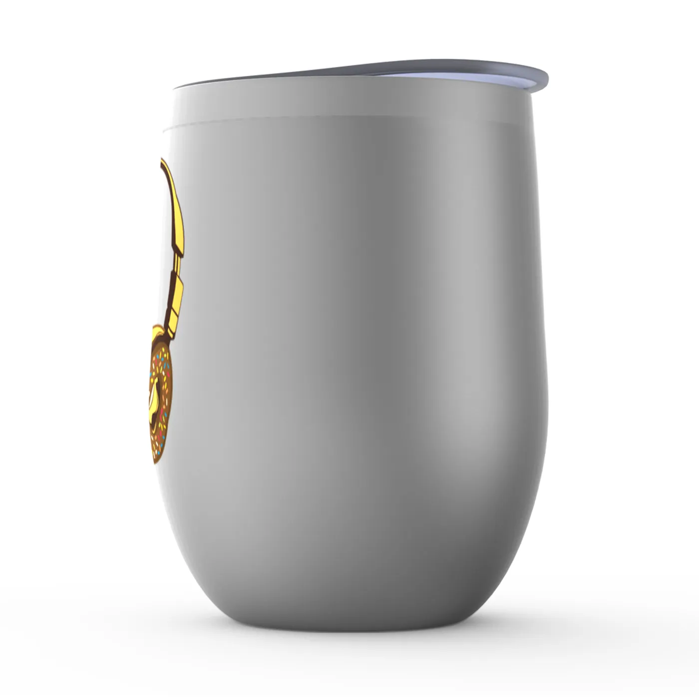 Merchbar Music Life Wine Tumbler | Delicious Donut Beats Merchbar Music Life Stemless Wine Tumbler