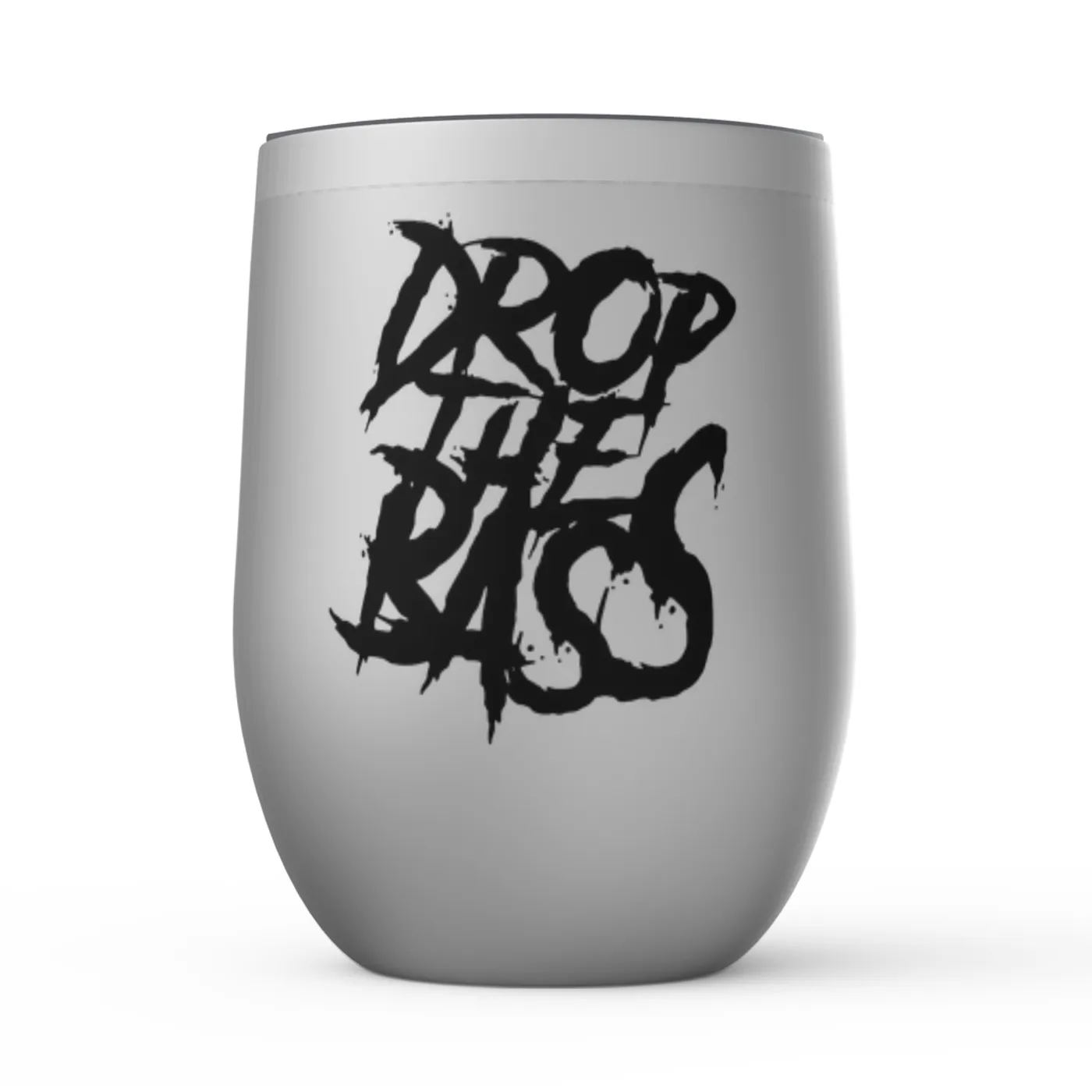 Merchbar Music Life Wine Tumbler | Drop The Bass Merchbar Music Life Stemless Wine Tumbler