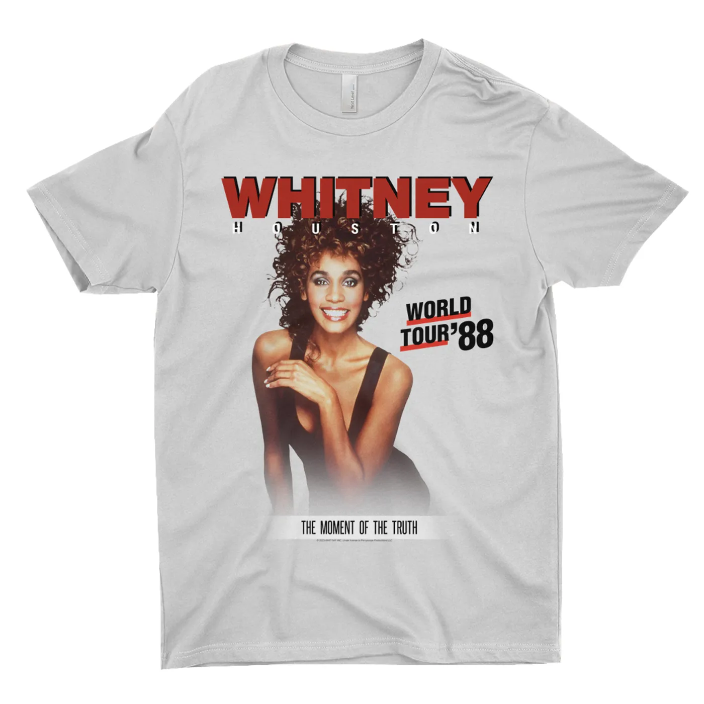 Whitney Houston T-Shirt | 1988 World Tour Poster Image Whitney Houston Shirt (Merchbar Exclusive)
