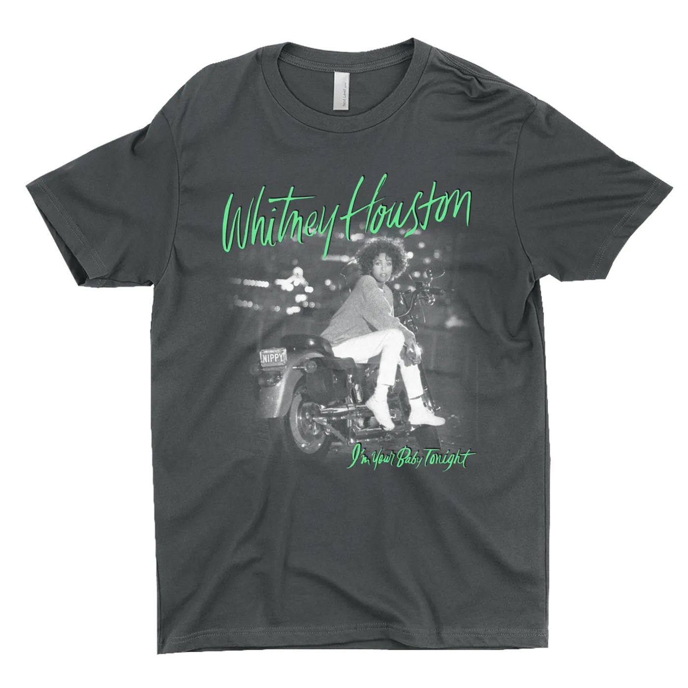 Whitney Houston T-Shirt | I'm Your Baby Tonight Album Cover Green Design Whitney Houston Shirt