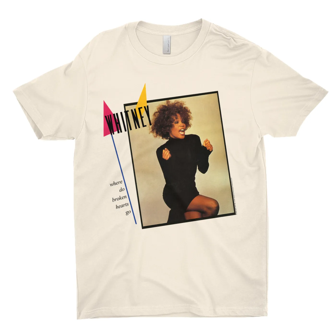 Whitney Houston T-Shirt | Where Do Broken Hearts Go Album Cover Design Whitney Houston Shirt (Merchbar Exclusive)