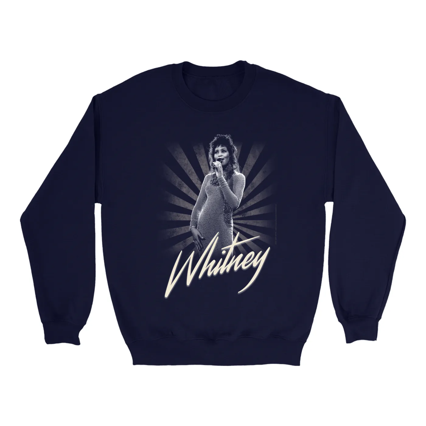 Whitney Houston Sweatshirt | Whitney Live Concert Shot By Patrick Harbron Whitney Houston Sweatshirt (Merchbar Exclusive)