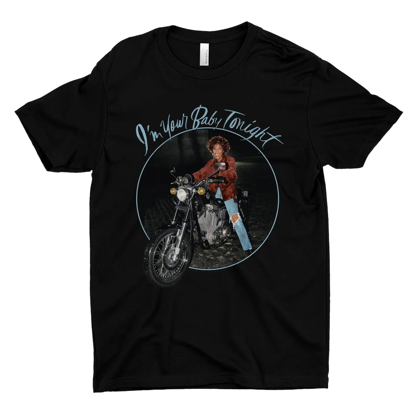 Whitney Houston T-Shirt | I'm Your Baby Tonight Album Photo Design Distressed Whitney Houston Shirt (Merchbar Exclusive)