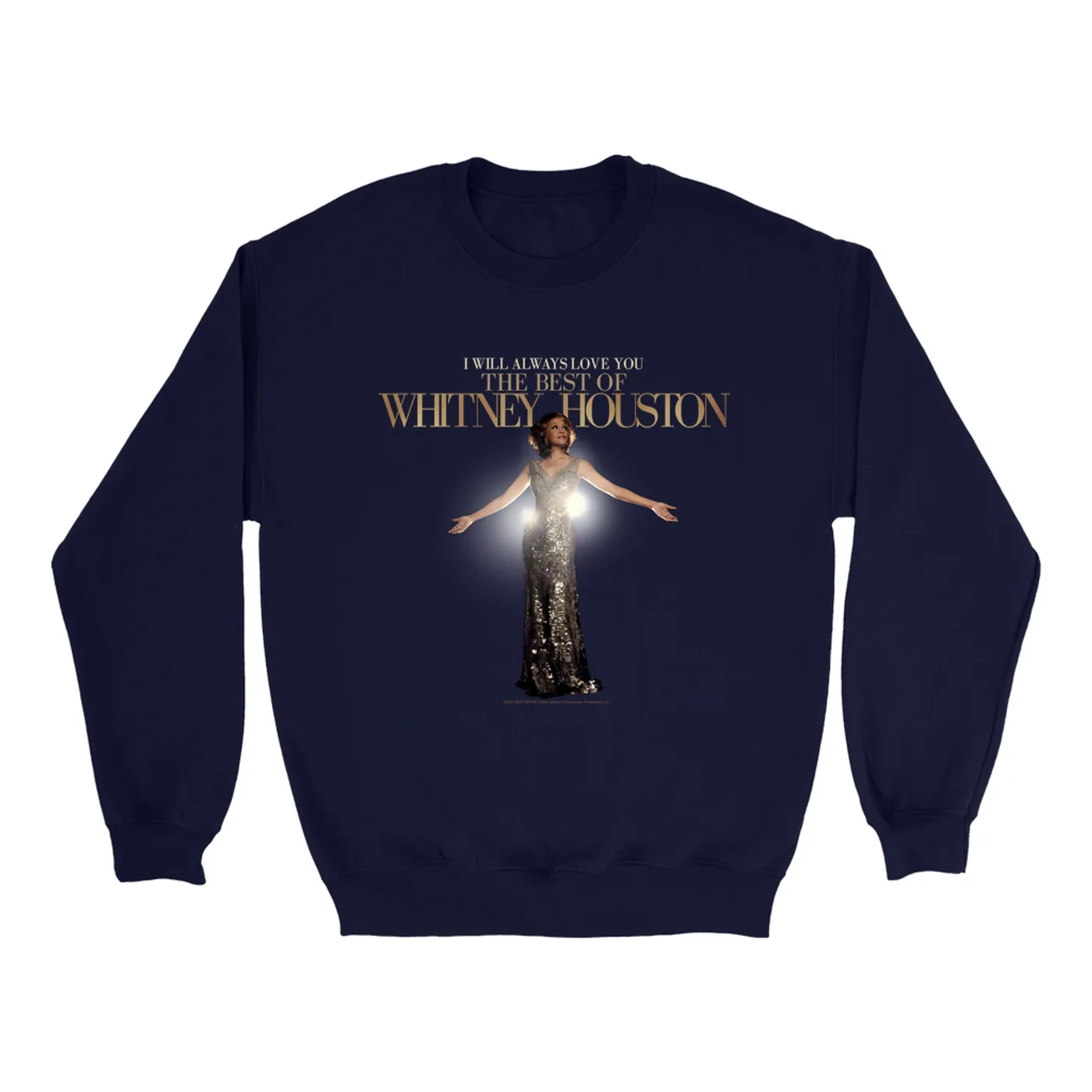 Whitney Houston Sweatshirt | I Will Always Love You Single Album Cover Whitney Houston Sweatshirt